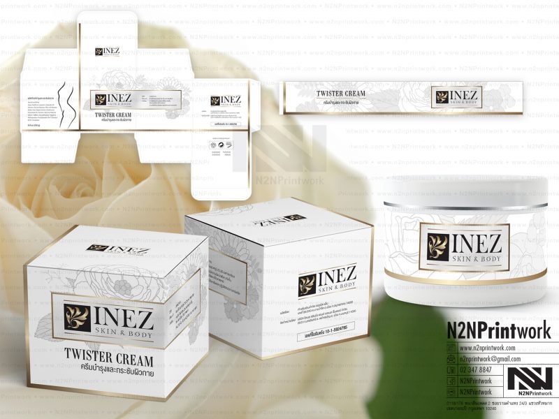 ออกแบบฉลากสินค้า ออกแบบกล่อง INEZ